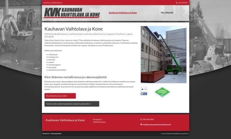 Kauhavan Vaihtolava ja Kone